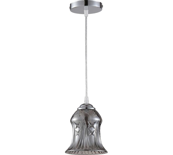 Изображение товара Люстра De Fran Е27 220В 1x60Вт, Paris, хром CH+WSGr, прозрачное/дымчатое стекло SP-0827