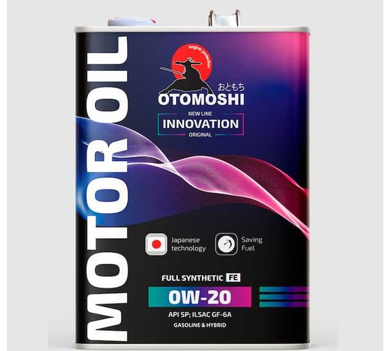Изображение товара Моторное масло Otomoshi INNOVATION FE 0W-20 SP RC/SN 5л MF218798