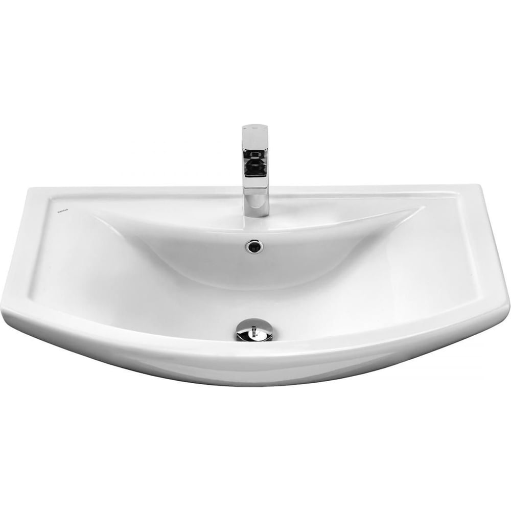 Изображение товара Комплект Sanstar Каскад 80 напольная тумба с умывальником белый глянец