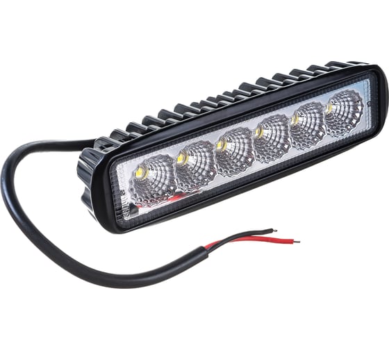 Изображение товара Фара рабочего света Nord-Yada 18Вт прямоугольная 6 диодов ближний 156х42х40 904840