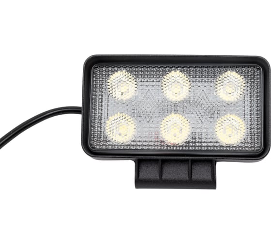 Изображение товара Фара рабочего света Nord-Yada 18Вт прямоугольная высокая 6 диодов ближний 110х60х46 904839