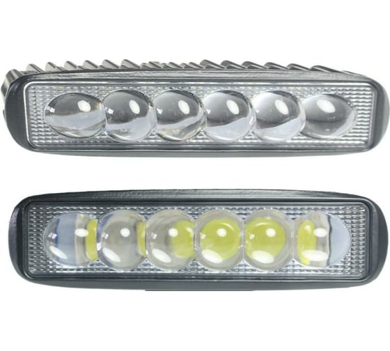 Изображение товара Фара рабочего света Nord-Yada 18Вт узкая линза 5D 6 диодов дальний 156х42х40 907677