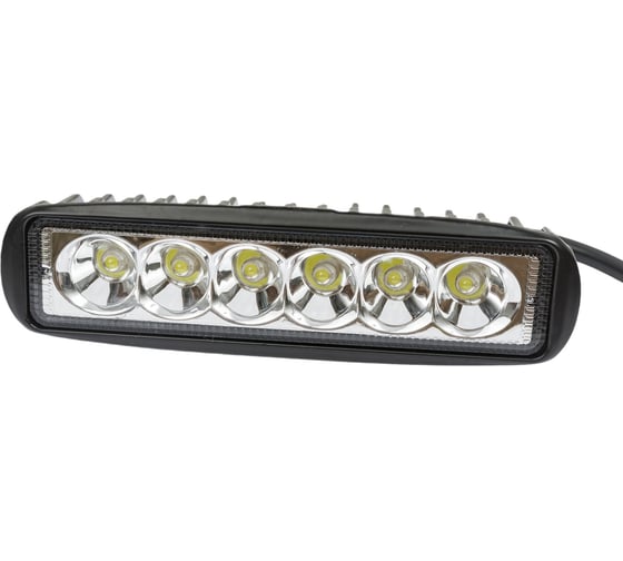 Изображение товара Фара рабочего света Nord-Yada 18Вт прямоугольная 6 диодов дальний 156х42х40 904835