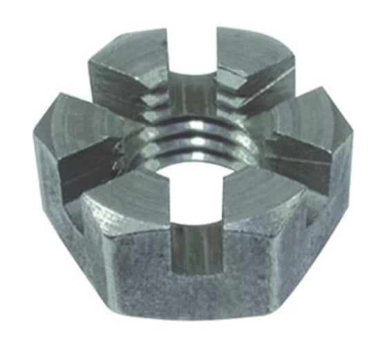 Изображение товара Гайка корончатая ЦКИ DIN937 М 6 ПРОРЕЗНАЯ НИЗКАЯ A2 SW 10 10 шт 7222607