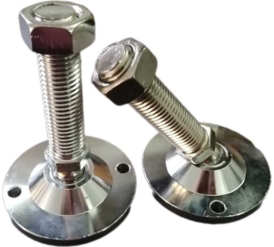 Изображение товара Опора регулируемая шарнирная UnitMC 100хМ24x100 (основание сталь, винт сталь) 400203 100хM24x100