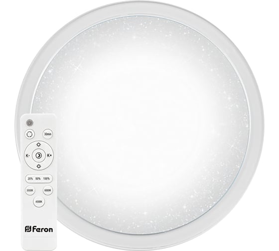 Изображение товара Светодиодный управляемый светильник FERON AL5000, 70W, 3000К-6500K, 5300Lm, IP20, белый, 41584