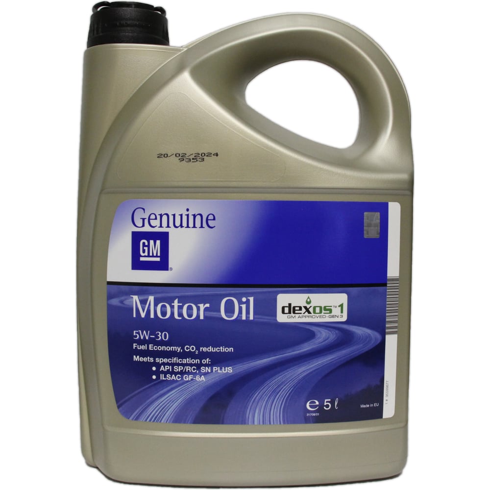 Изображение товара Моторное масло GM DEXOS1 Gen3 5W-30 синтетика 5л для легковых автомобилей