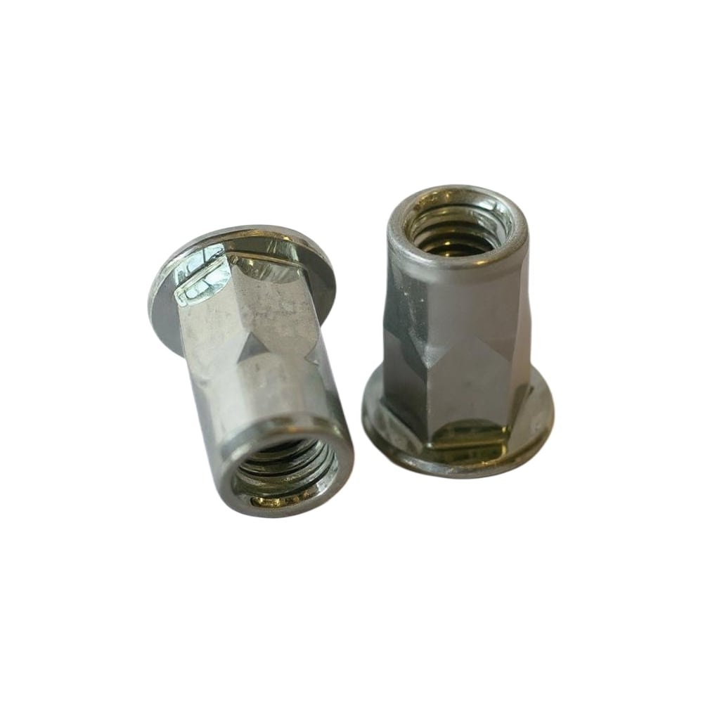 Изображение товара Заклёпка резьбовая полушестигранная boltnn.ru М6 цилиндрический борт оцинкованная 0.5мм-3.0мм 500 шт 4687206461598