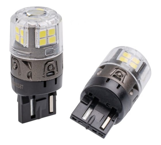 Изображение товара Светодиодная лампа Optima Light 7440 Optima Premium LED ОНИКС, WHITE, 5500K, 650Lm, 12V, (W21W)комплект 2 шт O-7440