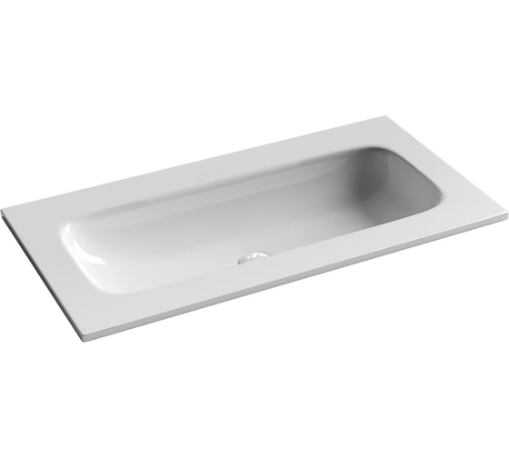 Изображение товара Раковина накладная мебельная Ceramicanova Grace прямоугольная 910x457x137 без отверстия под смеситель цвет белый CN7019wx