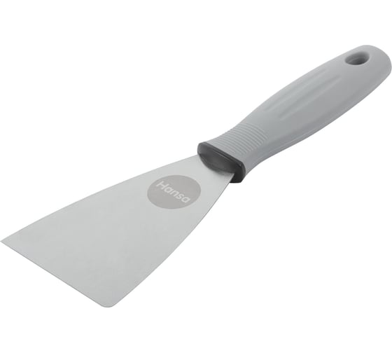 Изображение товара Шпатель HANSA 80 мм, нержавающая сталь, 2К-силиконизированная ручка 641080
