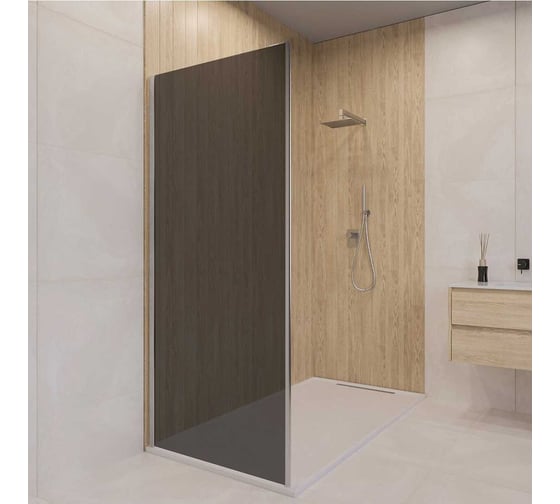 Изображение товара Боковая панель RGW 80*195 Z-03 хром/тонированное(серое) стекло 6 мм 06220308-31