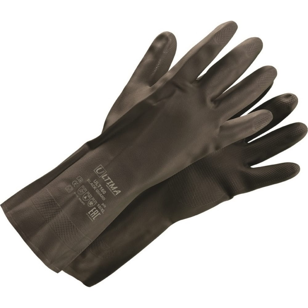 Неопреновые перчатки ULTIMA, цвет черный, размер 2XL