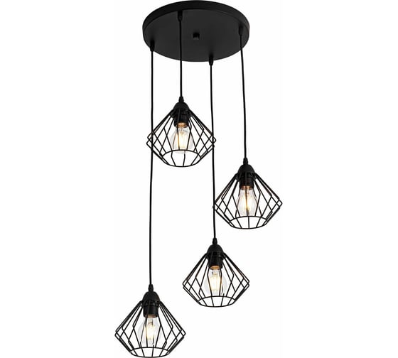 Изображение товара Люстра De Fran Е27 4x60Вт КЕРО BK черный SP-1832