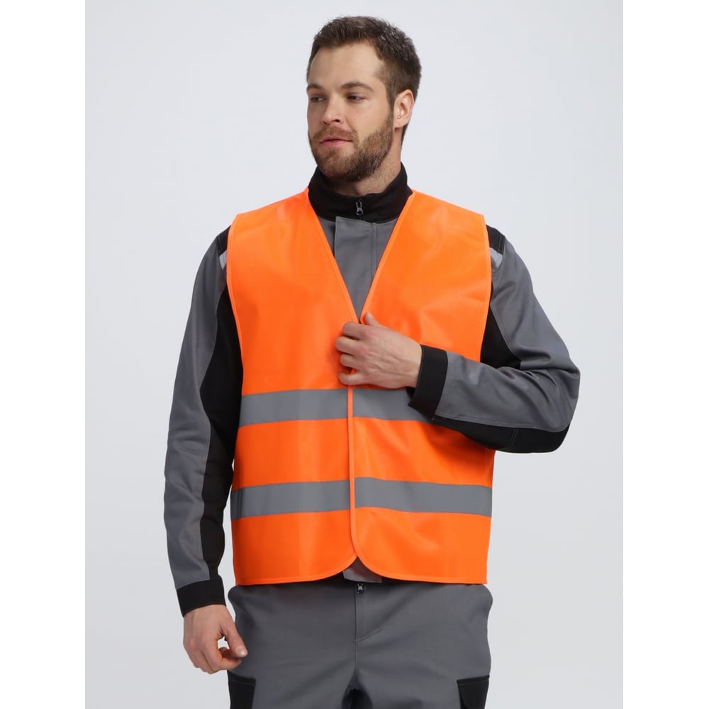 Изображение товара Сигнальный жилет ProfLine Base оранжевый для безопасности, класс защиты 2