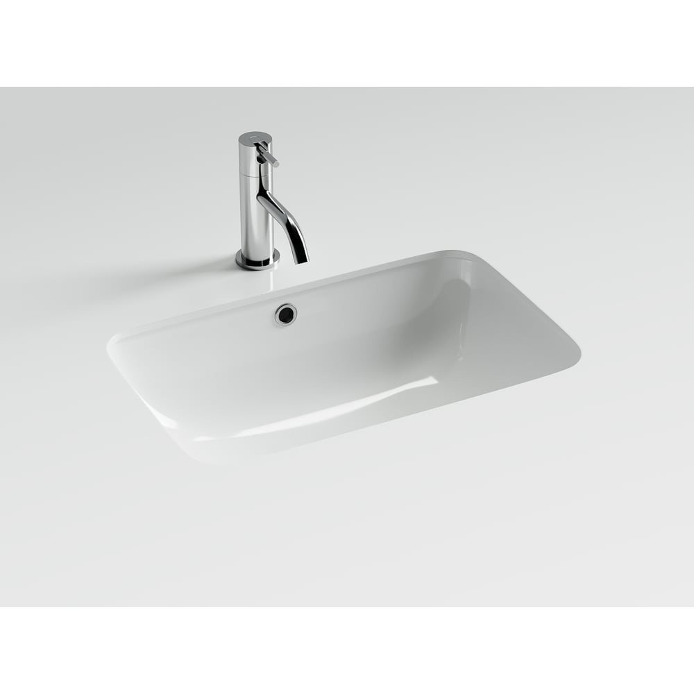 Изображение товара Раковина встраиваемая Ceramicanova 540x360 с отверстием для перелива белая