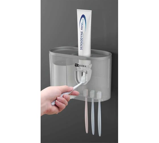 Изображение товара Набор для ванной комнаты BIONIK BK301 GRAY
