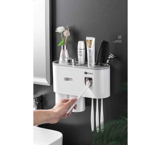 Изображение товара Набор для ванной комнаты BIONIK BK302 GRAY