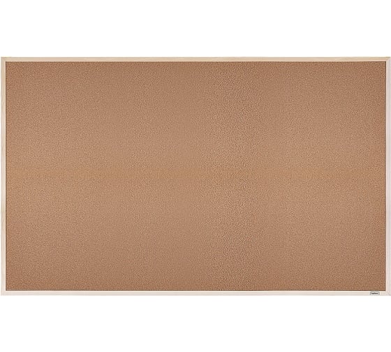 Изображение товара Доска пробковая HATBER 90x120 см кнопки в комплекте, деревянная рама 089161