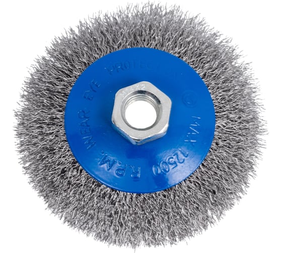 Изображение товара Щетка конусная по металлу Ring ДЛЯ УШМ гофрированная проволока 100 мм х М14 мм, 247678