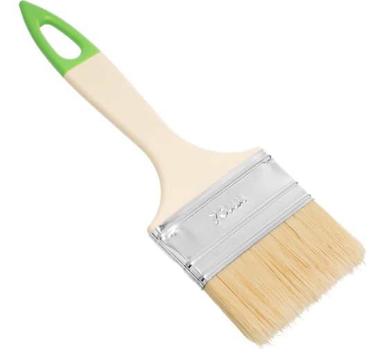 Изображение товара Кисть флейцевая СИБРТЕХ 70х8 мм, натуральная щетина, пластиковая ручка, 10шт 82581