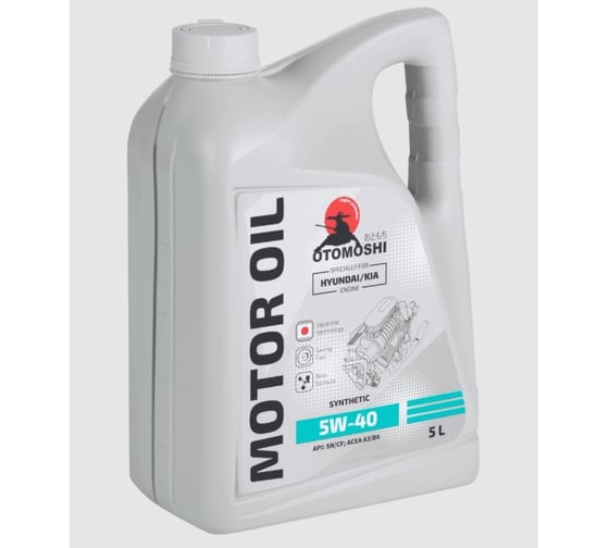 Изображение товара Моторное масло Otomoshi for HYUNDAI/KIA SN/CF 5W-40 5л MF213823