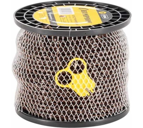 Изображение товара Корд триммерный CHAMPION Hurricane saw twist 4.4мм, 83м (зубчатый витой)+нож C7096