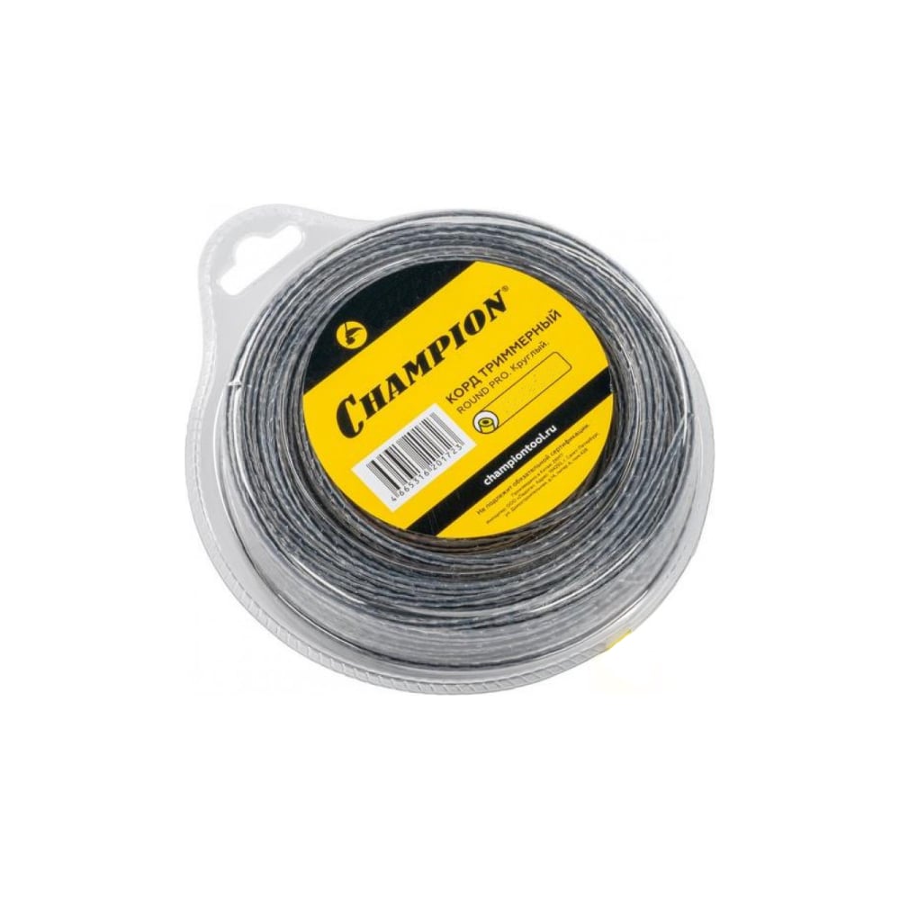 Изображение товара Корд триммерный CHAMPION TI-LON 2,4мм, 15м, зубчатый квадрат C7111