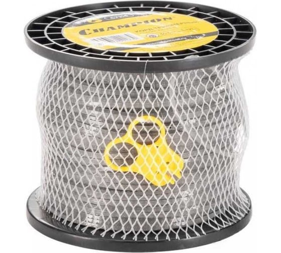 Изображение товара Корд триммерный CHAMPION TI-LON 2,4мм, 189м, зубчатый квадрат+нож C7113