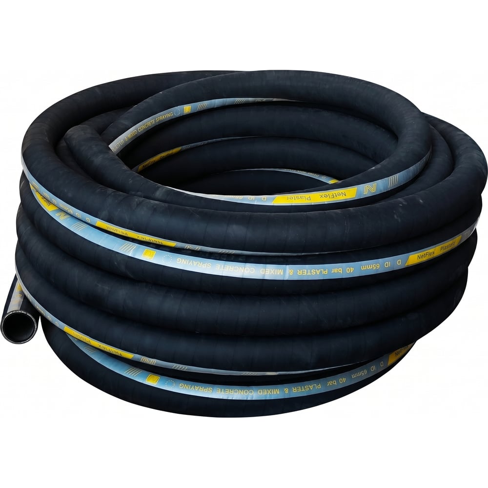 Изображение товара Рукав напорный для штукатурки и стяжки NetFlex PLASTER D 65x9xL20 20 м Изображение товара Рукав напорный для штукатурки и стяжки NetFlex PLASTER D 65x9xL20 20 м