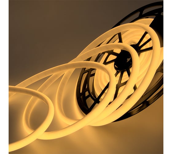 Изображение товара Светодиодная лента для бани и сауны (термолента) гибкий неон General Lighting Systems GLS-2835-180-14.4-24-IP68-NTS-3, 5 метров 14,4Вт/м, 24В, 180 диода/м, 1200 Лм/м, IP68, 3000К - теплый белый свет 502170