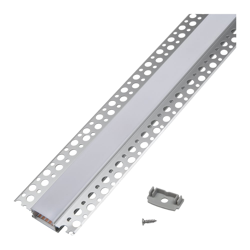 Изображение товара Профиль General Lighting Systems GAL-GLS-2000-14-61 белый (2м профиль + 2м рассеиватель + 2заглушки) 522801