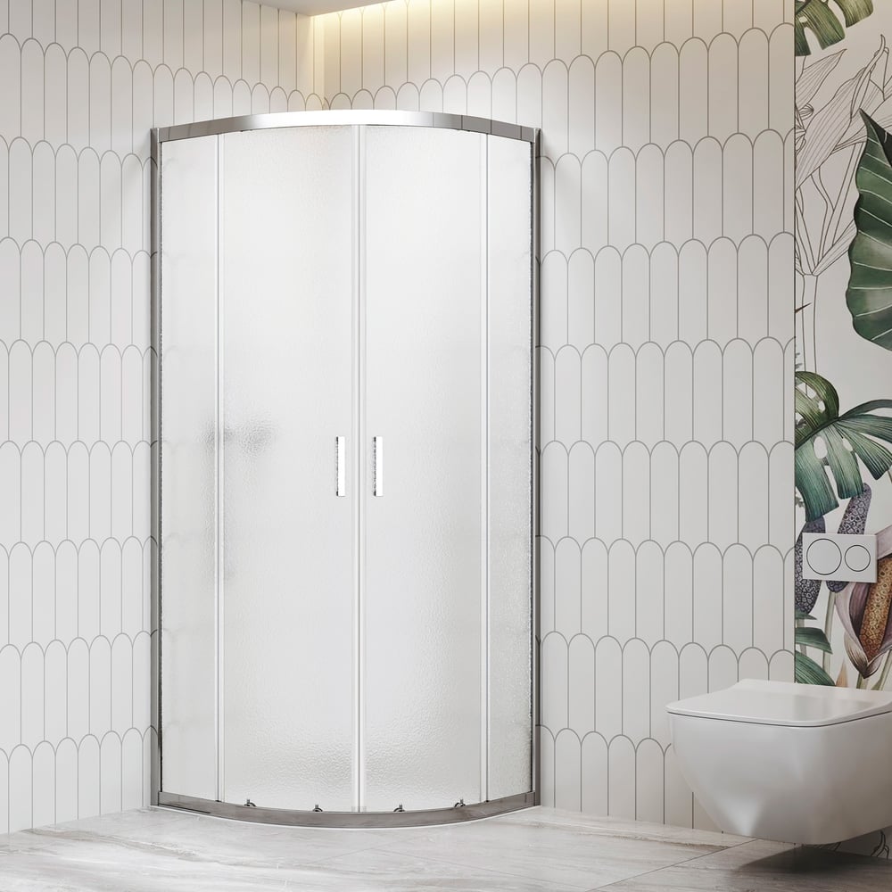 Изображение товара Душевой уголок RGW 90*90*195 CL-56 полукруг хром 6 мм стекло