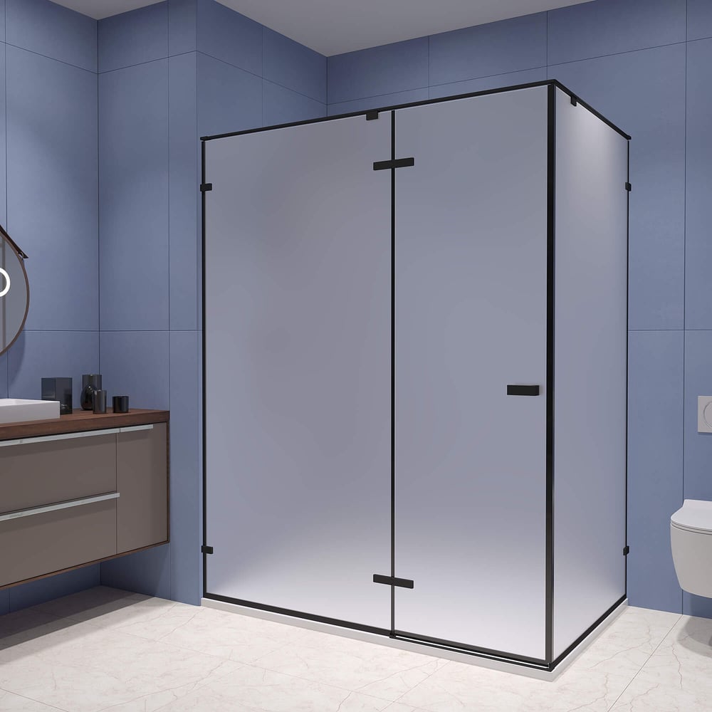 Изображение товара Душевой уголок RGW 120x100x200 SV-040-B матовое стекло черный