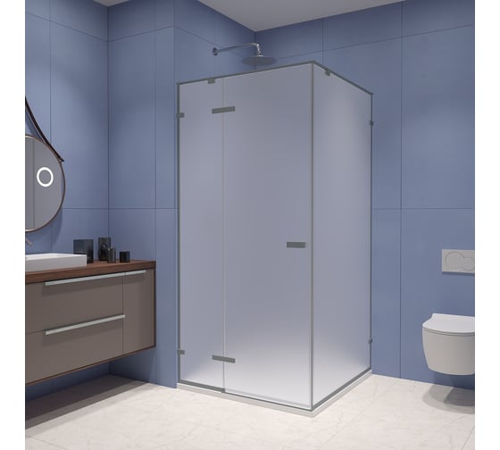 Изображение товара Душевой уголок RGW 100*100*200 SV-030-Gr Квадрат/Серый/Матовое/8 мм (2 уп.) 353203000-210