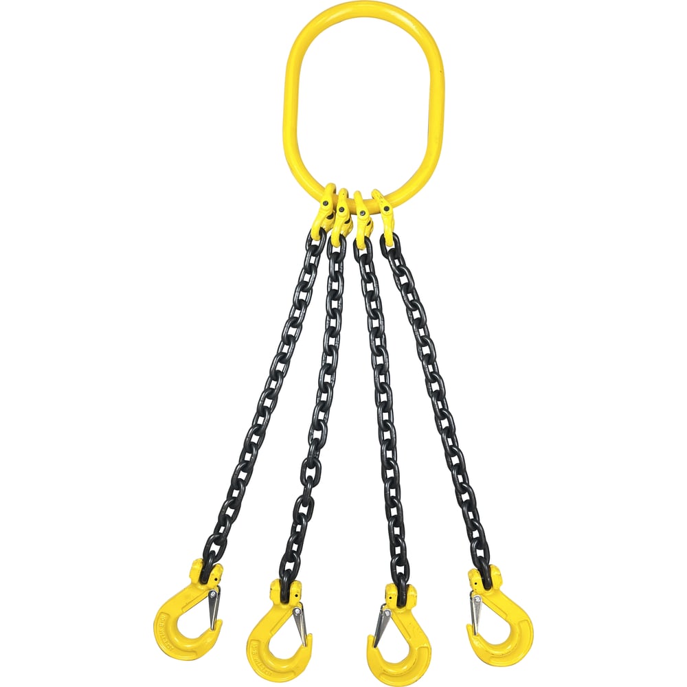 Изображение товара Цепной четырехветвевой строп ТамбовТехСнаб 11 т 2 м с увеличенным звеном NORY032