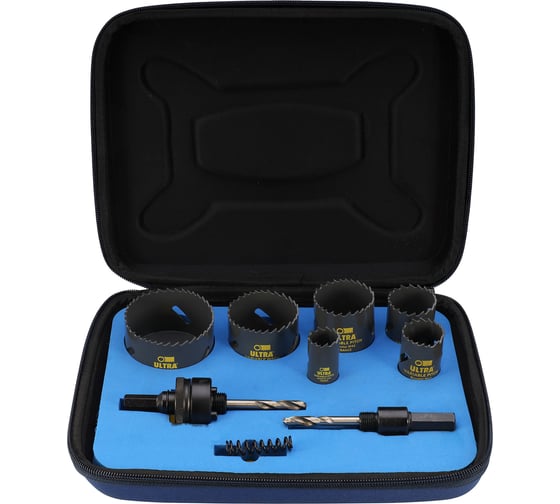 Изображение товара Набор коронок Ultra Bi-metall 22-64мм HSSE-Co8 9 предметов 4-6Tpi SC 3835R