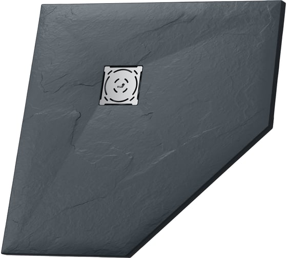 Изображение товара Душевой поддон RGW 90*90*2,5 ST/T*-0099G Графит/Трапеция O 90 мм Каменный 16155099-02