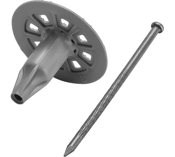 Изображение товара Тарельчатый дюбель с гвоздем GNG по пеноблокам, GNINR-050-6-LIP 100 шт. GNINR506LIP