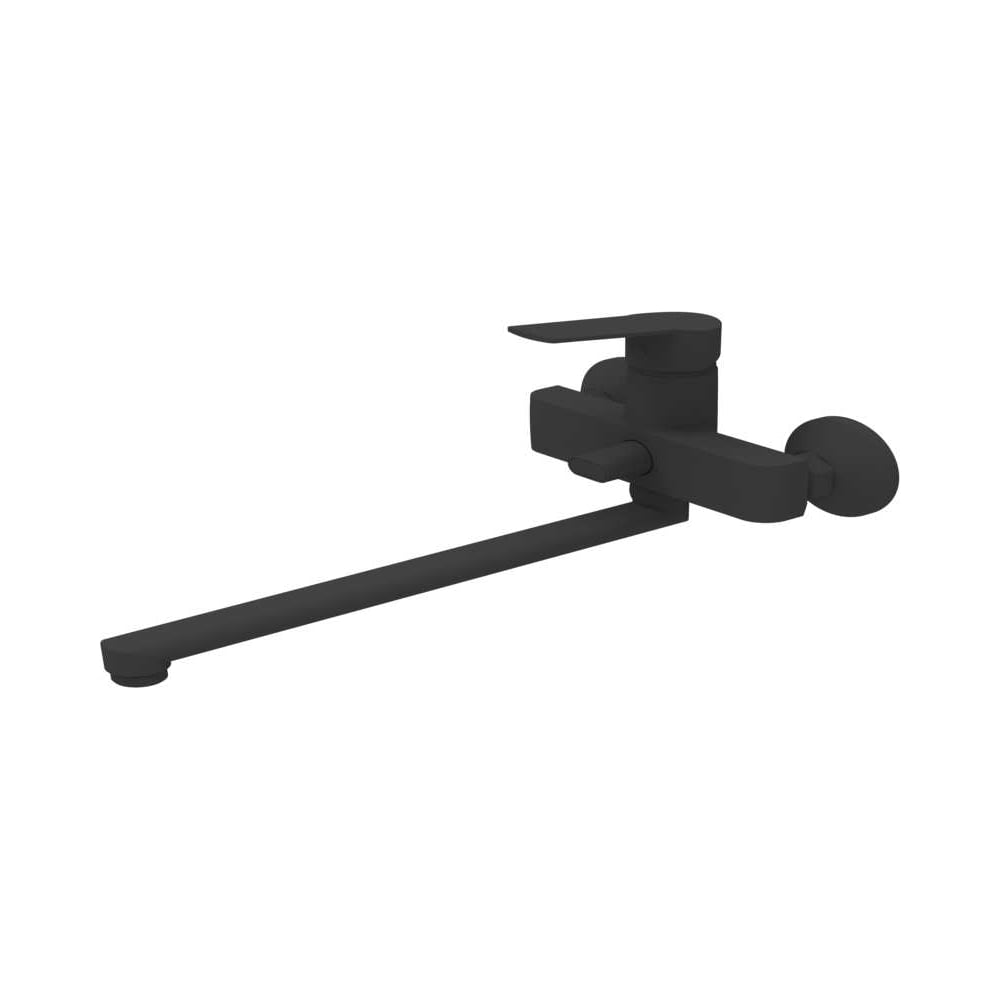 Изображение товара Современный однорычажный смеситель для ванны Gota Rocio черный с изливом 30 см