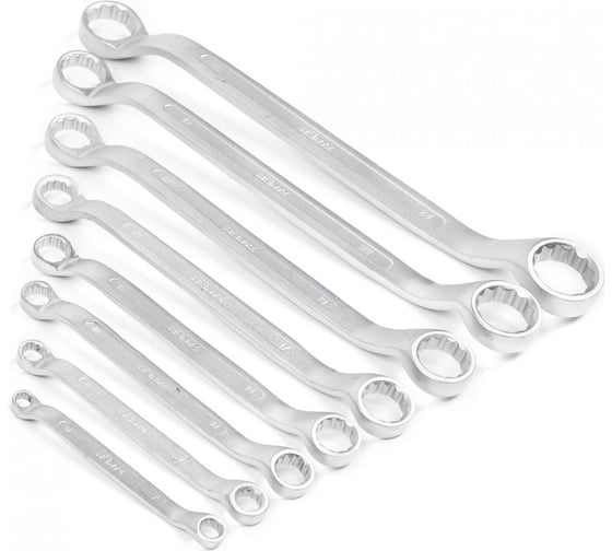 Изображение товара Набор накидных двусторонних ключей HORTZ 8 штук, 6-24 мм, сат.фин.HOR 102200