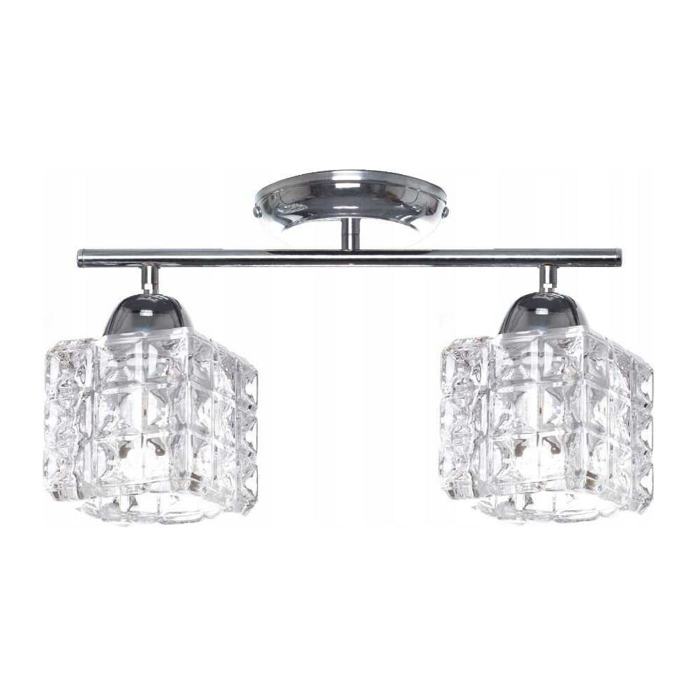 Изображение товара Спот De Fran E14 2x20Вт современный хром стекло потолочный