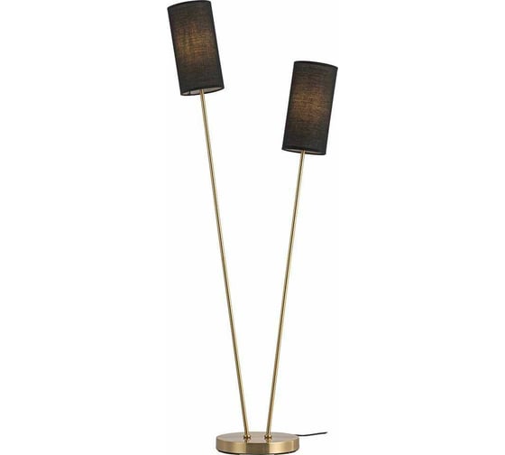 Изображение товара Торшер De Fran FPB-2717 Е27 2x40Вт ХЕЛЬСИНКИ BK золотой и черный абажур DF03485