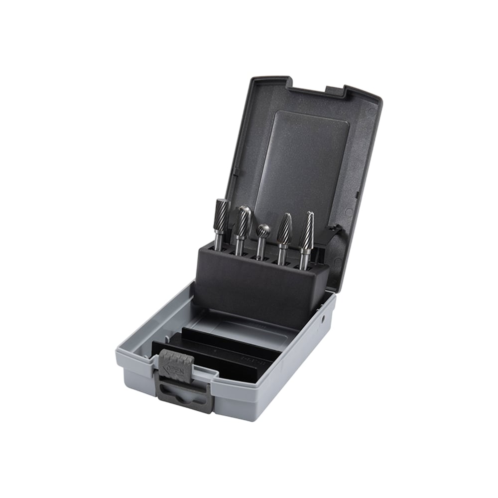 Изображение товара Набор бор-фрез с одинарной насечкой 5 шт SATA 53701 для металлов и пластика