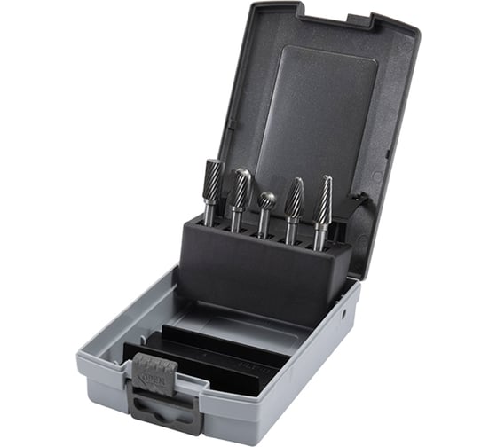 Изображение товара Набор бор-фрез с одинарной насечкой, 5 предметов SATA 53701