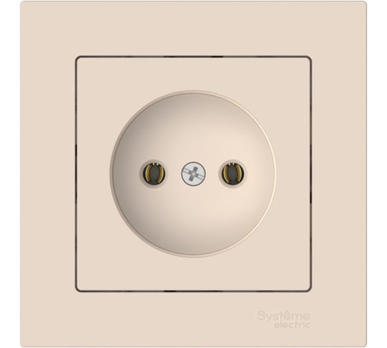 Изображение товара Розетка Systeme Electric ATLASDESIGN без заземления, 16А, в сборе, быстрозажимная клемма, бежевый ATN000240S