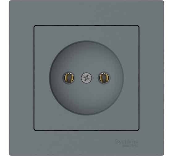 Изображение товара Розетка Systeme Electric ATLASDESIGN без заземления, 16А, в сборе, быстрозажимная клемма, грифель ATN000740S