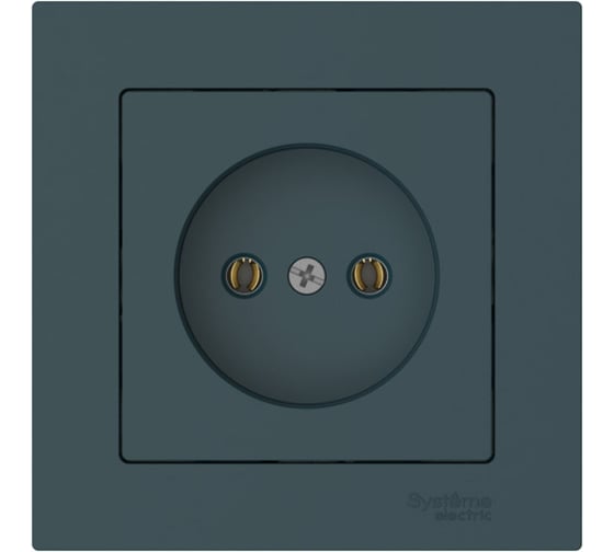 Изображение товара Розетка Systeme Electric ATLASDESIGN без заземления, 16А, в сборе, быстрозажимная клемма, изумруд ATN000840S