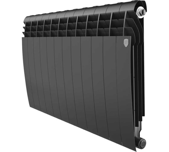 Изображение товара Радиатор биметаллический ROYAL THERMO BILINER B 500 черный, 12 секц. НС-1682286