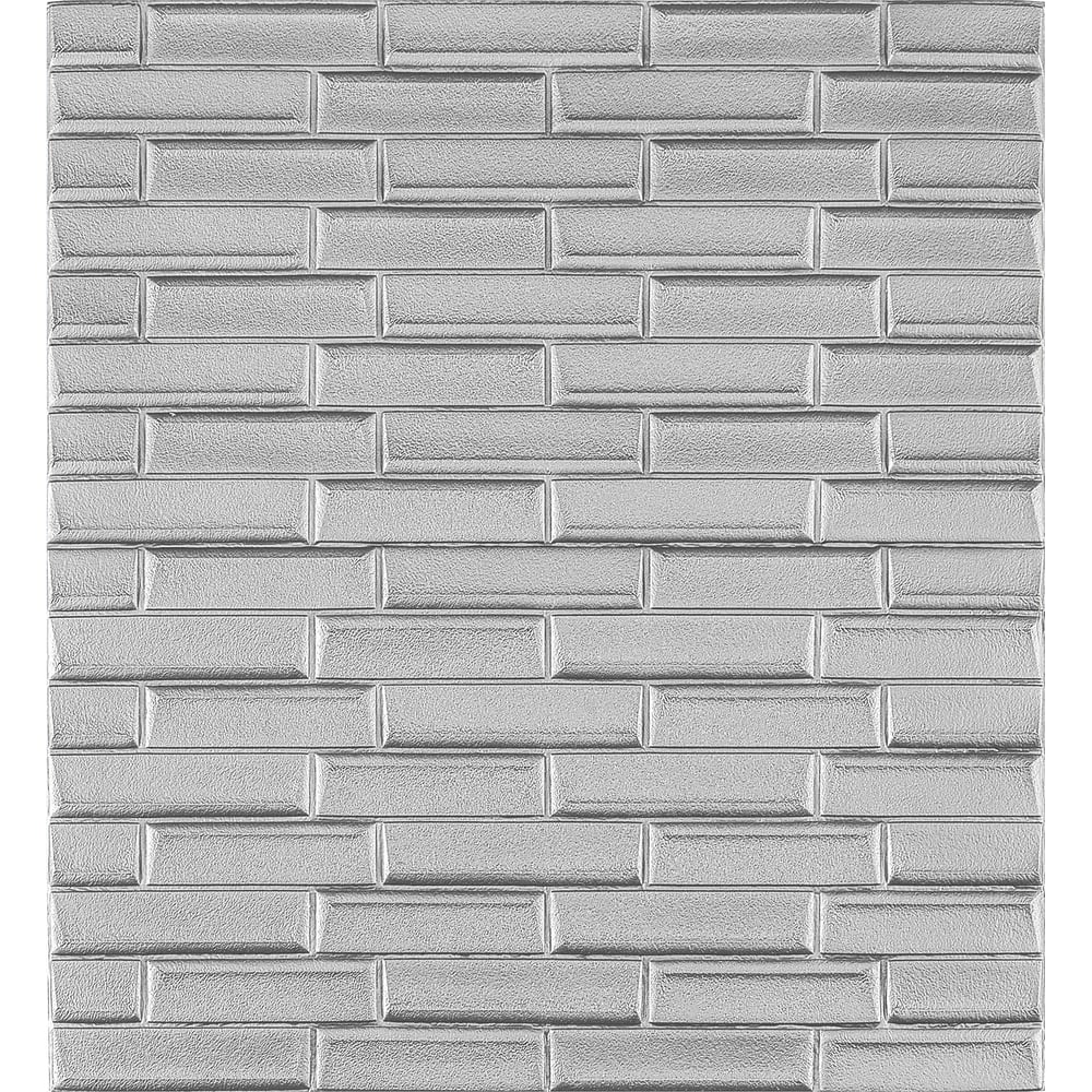 Мягкая самоклеящаяся 3d панель LAKO керамогранит concretehouse серый рельеф 29 7x59 8 в упаковке 1 776 м2